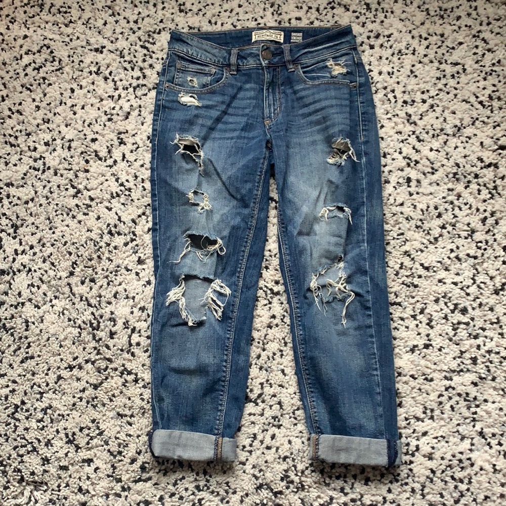 Garage midrise boyfriend style jeans.